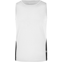 Men's Running Tank - White/black