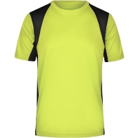 Men's Running-T - Fluoyellow/black