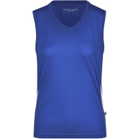 Ladies' Running Tank - Royal/white