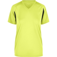 Ladies' Running-T - Fluoyellow/black