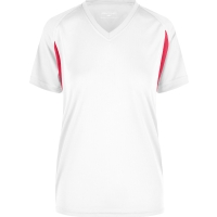 Ladies' Running-T - White/red