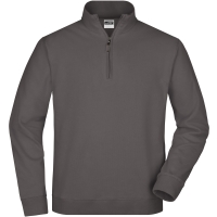 Round-Neck Zip - Carbon