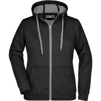 Ladies' Doubleface Jacket - Black/carbon