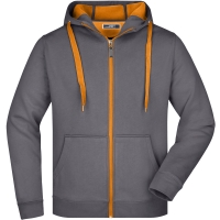 Men's Doubleface Jacket - Carbon/orange