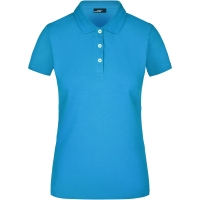 Ladies' Elastic Piqué Polo - Turquoise