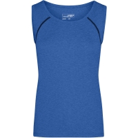 Ladies' Sports Tanktop - Blue melange/navy