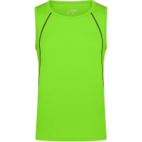 Men's Sports Tanktop - Bright green/black