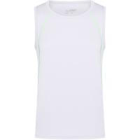 Men's Sports Tanktop - White/bright green