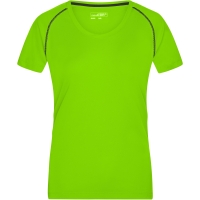 Ladies' Sports T-Shirt - Bright green/black