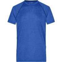 Men's Sports T-Shirt - Blue melange/navy