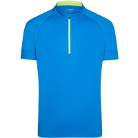 Men's Bike-T Half Zip - Bright blue/bright yellow