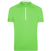 Men's Bike-T Half Zip - Bright green/white