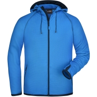 Men's Hooded Fleece - Aqua/navy