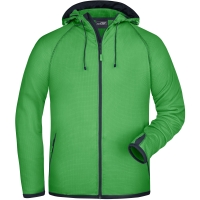 Men's Hooded Fleece - Green/navy