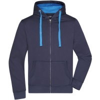 Men's Hooded Jacket - Navy/cobalt