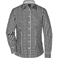 Ladies' Checked Blouse - Black/white