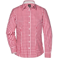 Ladies' Checked Blouse - Red/white