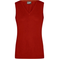 Ladies' V-Neck Pullunder - Bordeaux