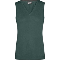 Ladies' V-Neck Pullunder - Forest green