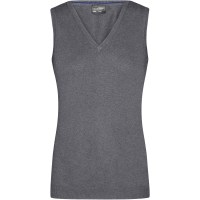 Ladies' V-Neck Pullunder - Grey heather