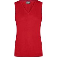 Ladies' V-Neck Pullunder - Red