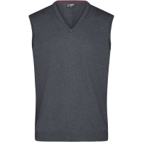 Men's V-Neck Pullunder - Anthracite melange