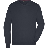 Men's V-Neck Pullover - Black