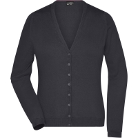 Ladies' V-Neck Cardigan - Black