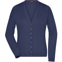 Ladies' V-Neck Cardigan - Navy