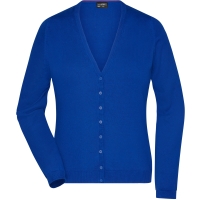 Ladies' V-Neck Cardigan - Royal