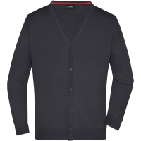 Men's V-Neck Cardigan - Black