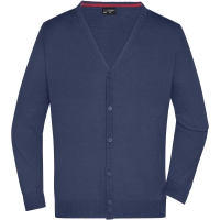 Men's V-Neck Cardigan - Navy