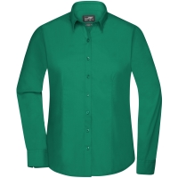 Ladies' Shirt Longsleeve Poplin - Irish green