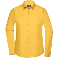 Ladies' Shirt Longsleeve Poplin - Yellow