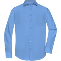 Men's Shirt Longsleeve Poplin - Aqua