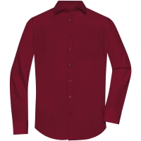 Men's Shirt Longsleeve Poplin - Wine