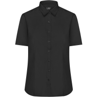 Ladies' Shirt Shortsleeve Poplin - Black