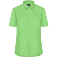 Ladies' Shirt Shortsleeve Poplin - Lime Green