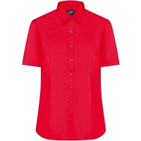 Ladies' Shirt Shortsleeve Poplin - Tomato