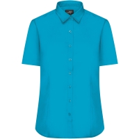 Ladies' Shirt Shortsleeve Poplin - Turquoise