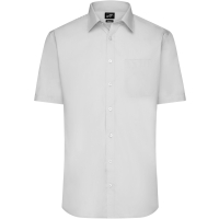 Men's Shirt Shortsleeve Poplin - Light grey