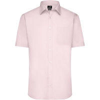 Men's Shirt Shortsleeve Poplin - Light pink