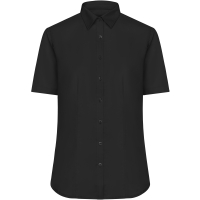 Ladies' Shirt Shortsleeve Micro-Twill - Black