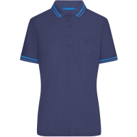 Ladies' Polo - Navy/aqua