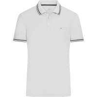 Men's Polo - White/black