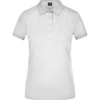 Ladies' Elastic Polo Piqué - Grey heather