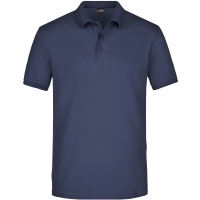 Men's Elastic Polo Piqué - Navy