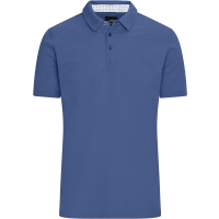 Men's Polo - Navy/white light blue