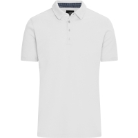 Men's Polo - White/navy white