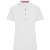 Ladies' Traditional Polo - White/purple white